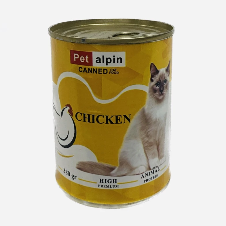 کنسرو گربه پتالپین مدل مرغ وزن 380 گرم