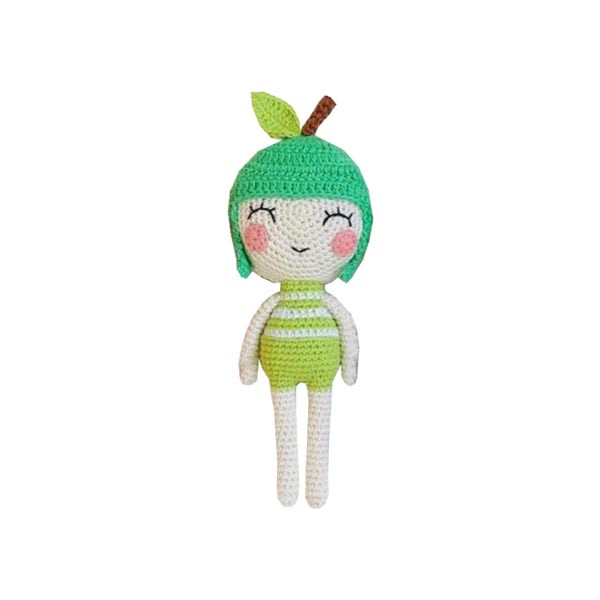 عروسک بافتنی مدل دخترک میوه ای کد 45