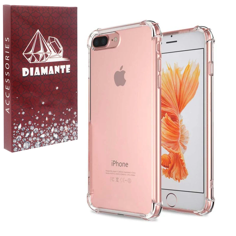 کاور دیامانته مدل بی رنگ مناسب برای گوشی موبایل اپل iPhone 8 Plus