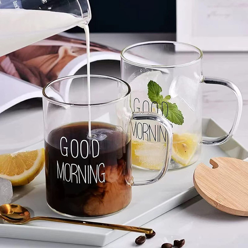 لیوان طرح گودمورنینگ کد 200 بسته 2 عددی