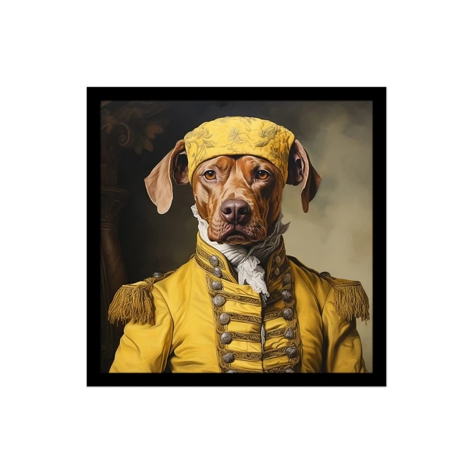 تابلو نوری بکلیت طرح عکس هنری سگ مدل B-MID-18864