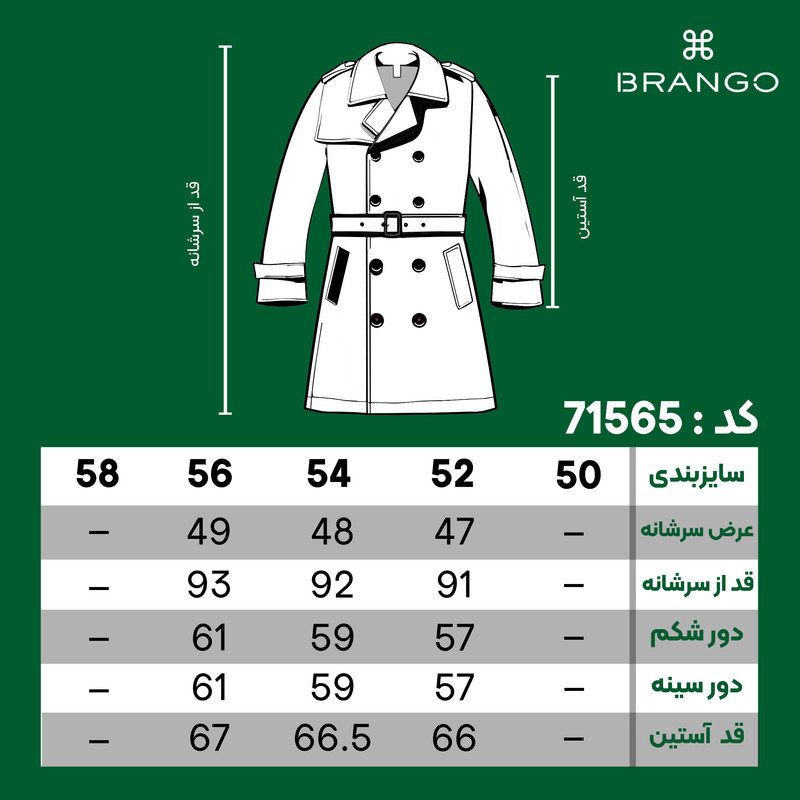 بارانی مردانه برانگو مدل 71565 3 در وبزینر بارانی مردانه برانگو مدل 71565