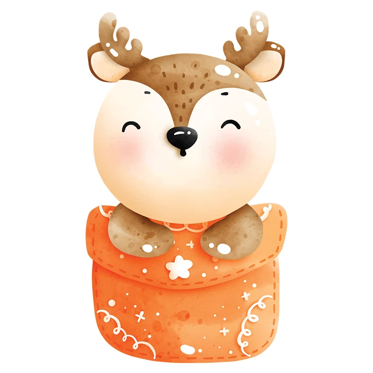 استیکر پارچه و لباس مدل دی تی اف طرح جیبی کد H10.391 مجموعه 5 عددی