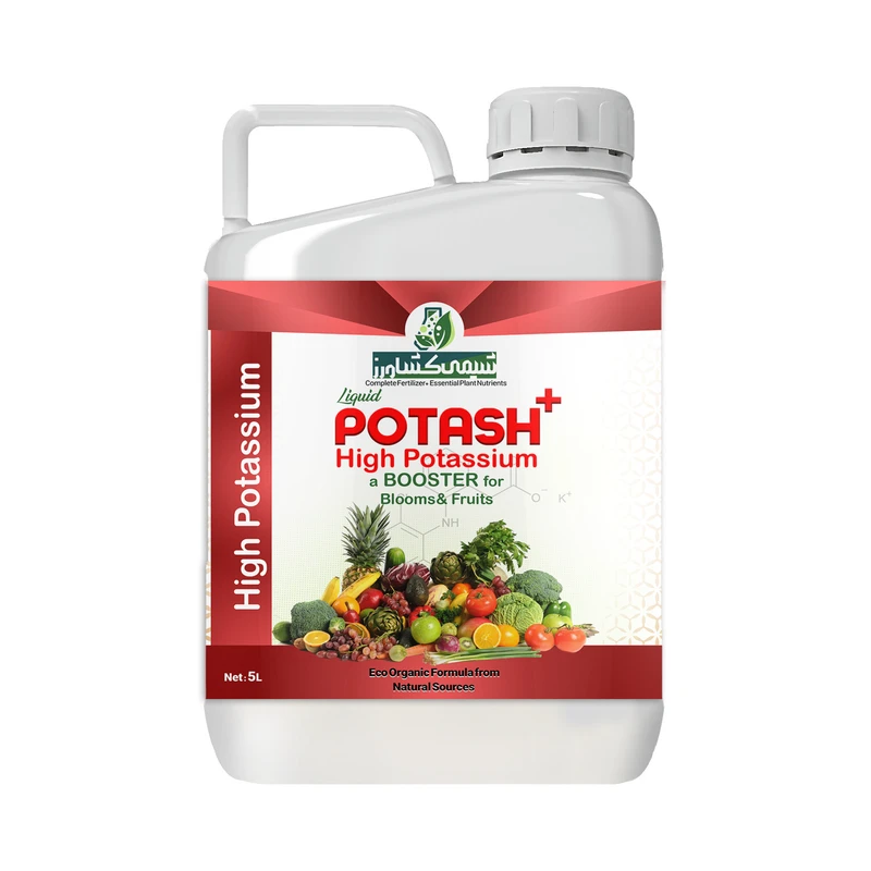 کود مایع پتاس بالا شیمی‌کشاورز کد sk104 حجم 5 لیتر