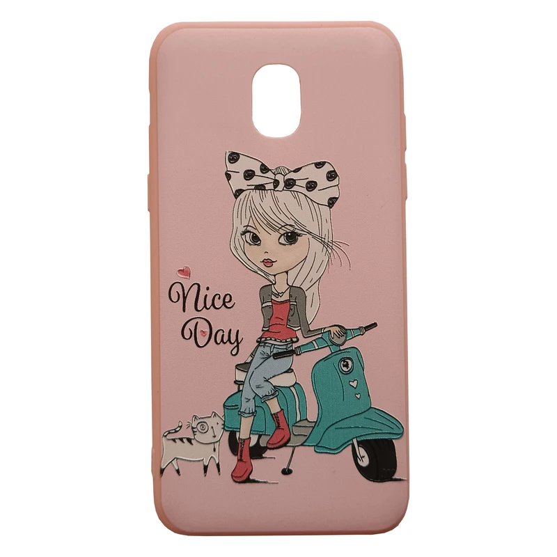 کاور مدل سیلیکونی کد 2-0 طرح عروسکی مناسب برای گوشی موبایل سامسونگ Galaxy J3 2018