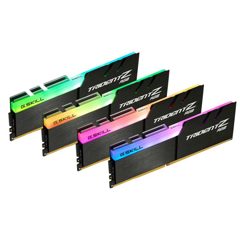رم دسکتاپ DDR4 چهار کاناله 3600 مگاهرتز CL16 جی اسکیل مدل TRIDENTZ RGB ظرفیت 64 گیگابایت
