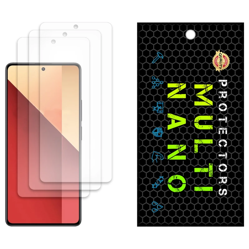 محافظ صفحه نمایش مات مولتی نانو مدل X-S3M مناسب برای گوشی موبایل شیائومی Redmi Note 13 Pro 4G بسته سه عددی