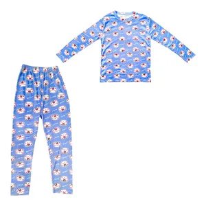 ست بلوز و شلوار راحتی زنانه مدل مخمل خرس و توت فرنگی کد ۰۰۵