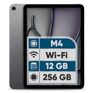 تبلت 11 اینچ اپل مدل iPad Air 2026 M4 Wi-Fi ظرفیت 256 گیگابایت و رم 12 گیگابایت، رزولوشن دوربین اصلی ۱۲ مگاپیکسل، پشتیبانی از قلم و کیبورد 