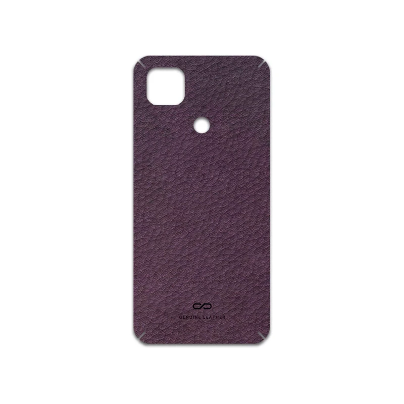 برچسب پوششی ماهوت مدل Purple-Leather مناسب برای گوشی موبایل شیائومی Redmi 9 Activ
