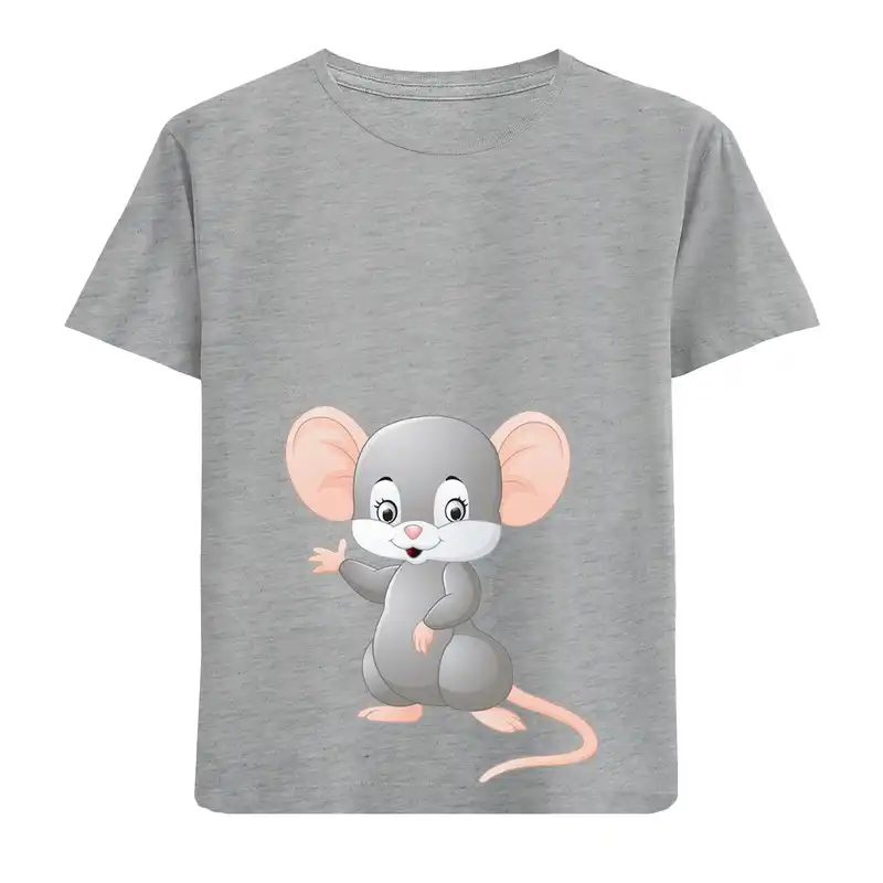 تی شرت آستین کوتاه بچگانه مدل موش D16