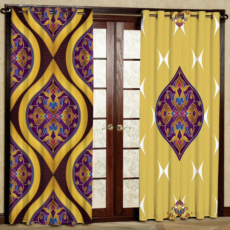 پرده مدل مخمل پانچی کد 1257T2 سایز 200x140 سانتی متر