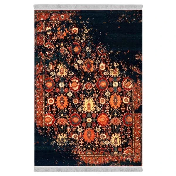 فرش پارچه‌ای دفه مدل فرشینه طرح مدرن کد 191