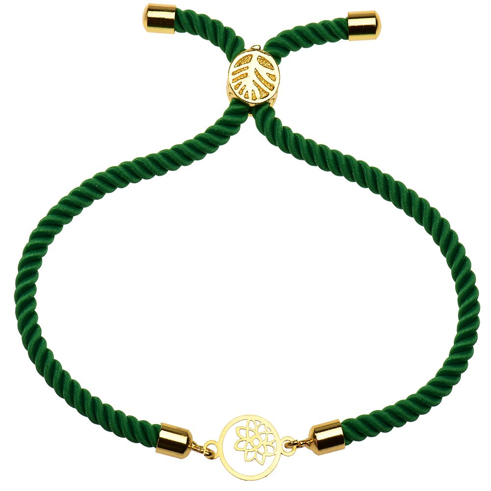 دستبند طلا 18 عیار دخترانه کرابو طرح گل و ستاره مدل Krd1140 -  - 2