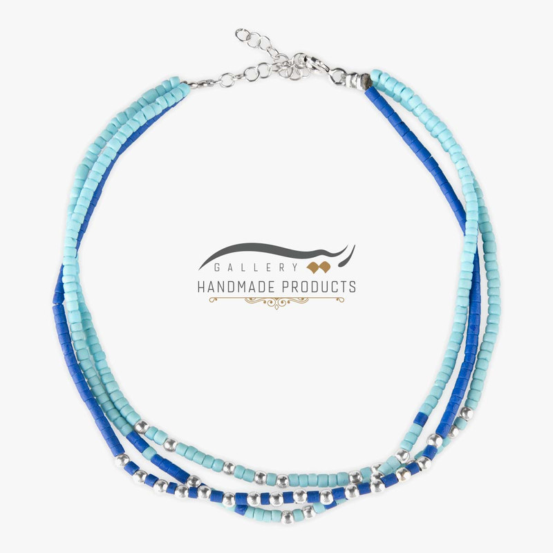 پابند نقره زنانه ریسه گالری مدل ویتون 2071