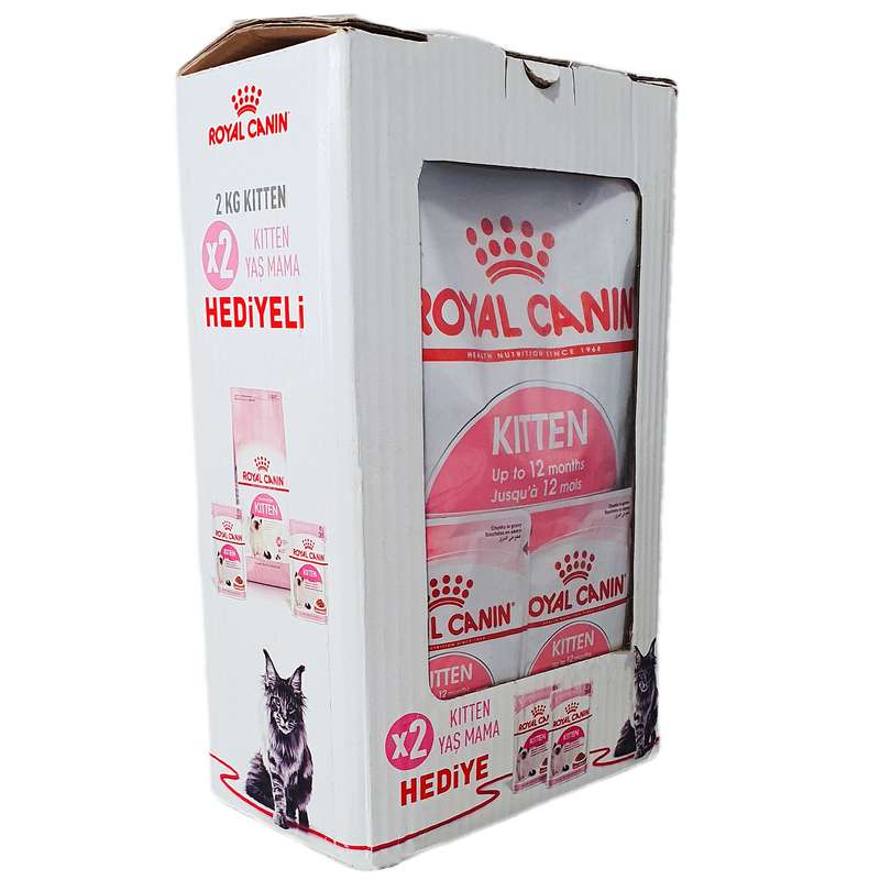 غذای خشک رویال کنین مدل bundle kitten وزن 2170 گرم به همراه پوچ