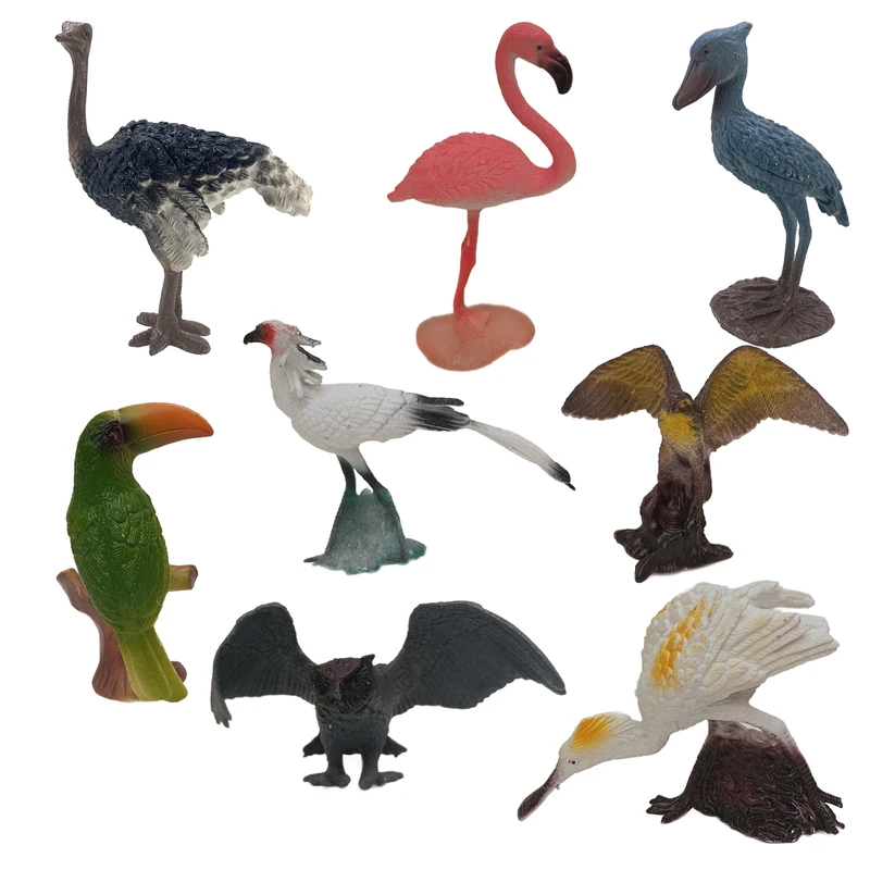 فیگور مدل پرندگان کد 489 مجموعه 8 عددی 