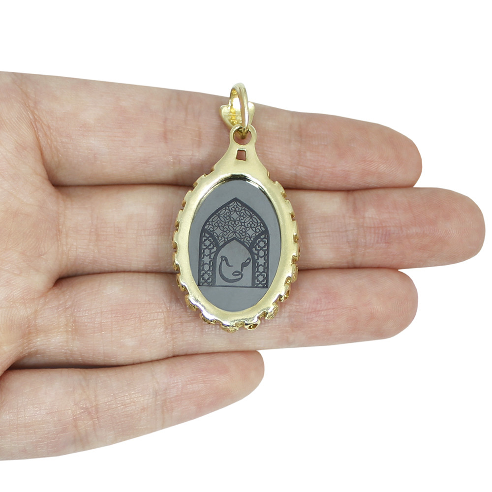 آویز گردنبند زنانه مدل حدید حرز کبیر امام جواد (ع) کد 77551 آویز گردنبند زنانه مدل حدید حرز کبیر امام جواد (ع) کد 77551