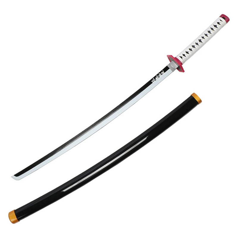 ست شمشیر بازی مدل شمشیر چوبی 1 متری مدل گیو تومیوکا Giyu Tomioka طرح شیطان کش Demon Slayer
