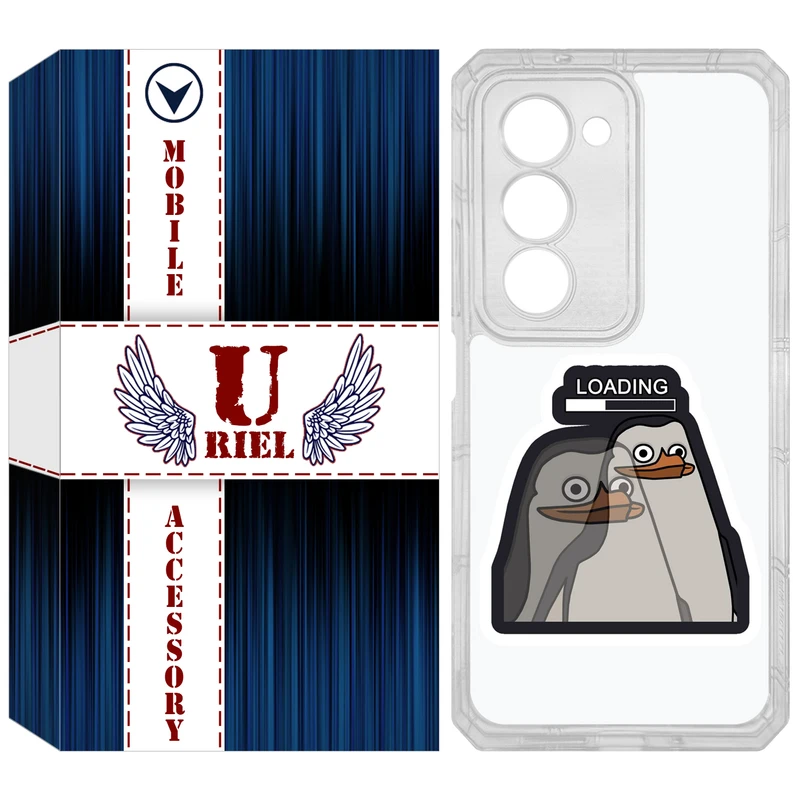 کاور یوریل مدل Clear کد 84 طرح Loading مناسب برای گوشی موبایل شیائومی Redmi 15 4G