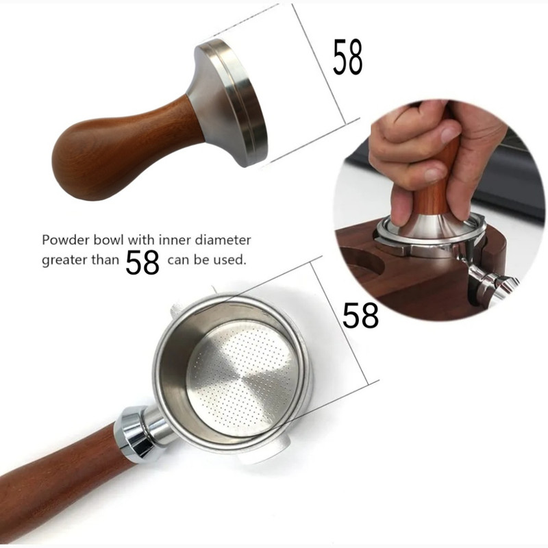 تمپر قهوه مدل ERGONOMIC design  کد 58