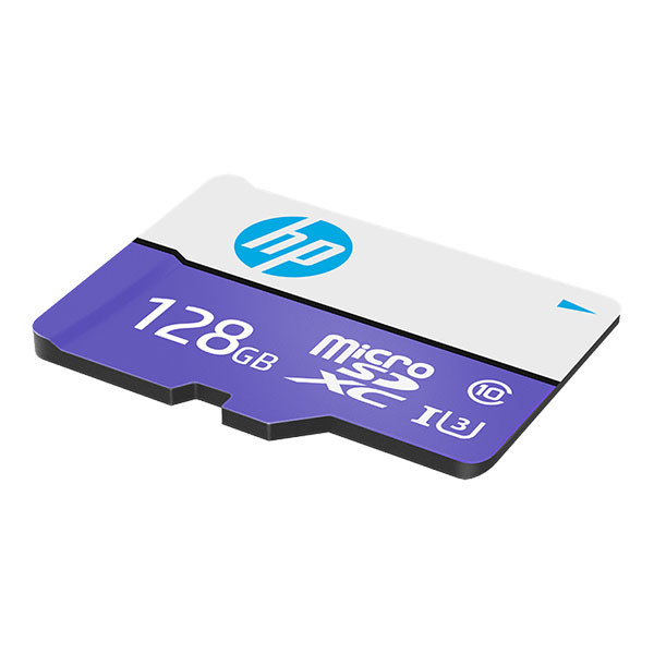 کارت حافظه microSD اچ پی مدل mi330 کلاس 10 استاندارد UHS-I U3 سرعت 100MBps ظرفیت 128 گیگابایت به همراه آداپتور SD