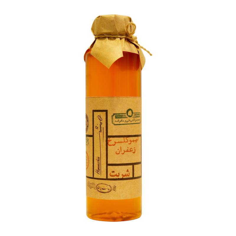 شربت لیمو گلسرخ زعفران - 600 گرم