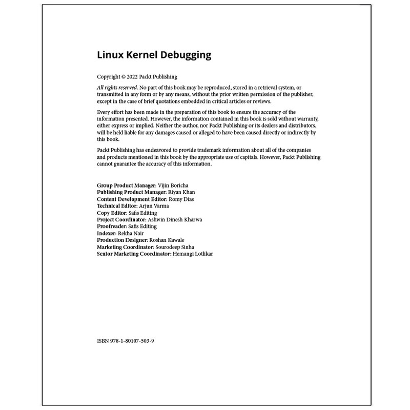 قیمت و خرید کتاب Linux Kernel Debugging اثر Kaiwan N Billimoria ...