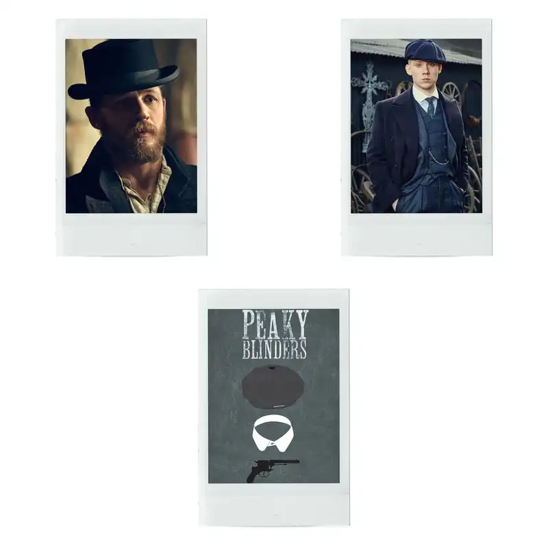آویز تزیینی طرح پیکی بلایندرز مدل peaky blinders5 مجموعه 9 عددی