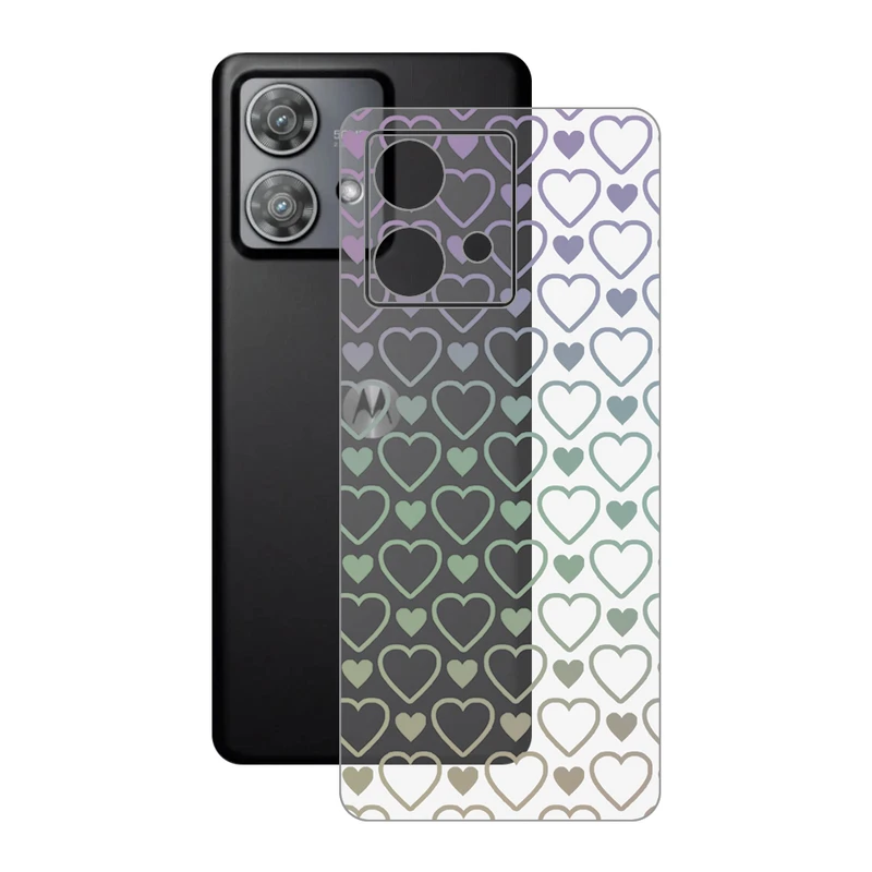 برچسب پوششی ریمکس مدل Clea طرح قلب مناسب برای گوشی موبایل موتورولا Edge 40 Neo