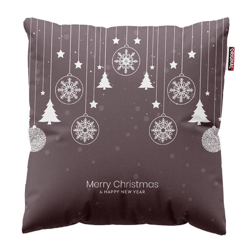 کوسن پاد آفرین مدل کریسمس مبارک کد PK302740 سایز 30*30 سانتی متر