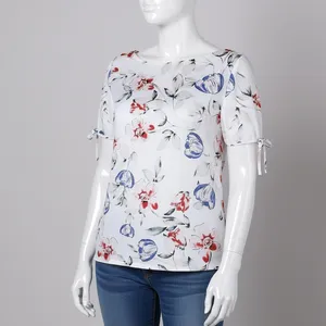 بلوز آستین کوتاه زنانه برنس مدل 01891219134615002424