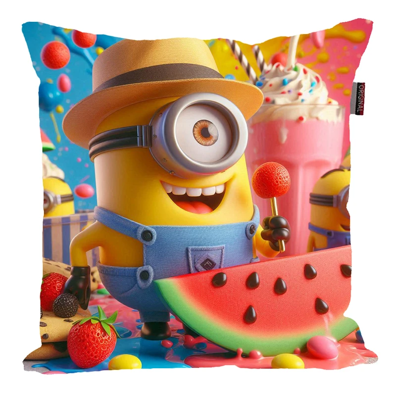 کوسن پاد آفرین مدل مینیون طرح هندوانه و شب یلدا  کد 199