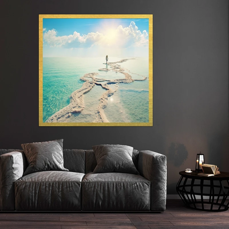 تابلو بکلیت طرح دریا مدل قاب شاسی T-S10314