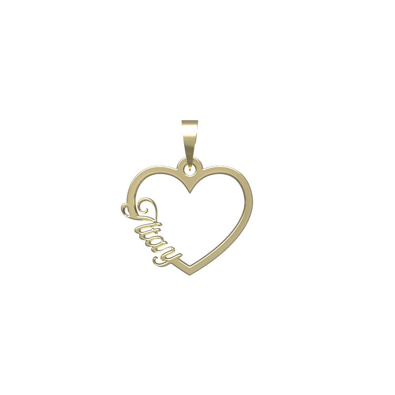 آویز گردنبند طلا 18 عیار زنانه مدوپد مدل اسم ایلتای iltay کد PB1-10619