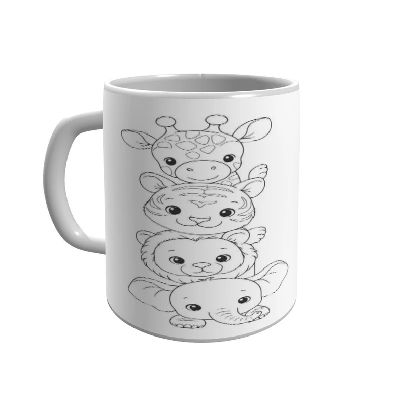 ماگ پاد آفرین مدل حیوانات 