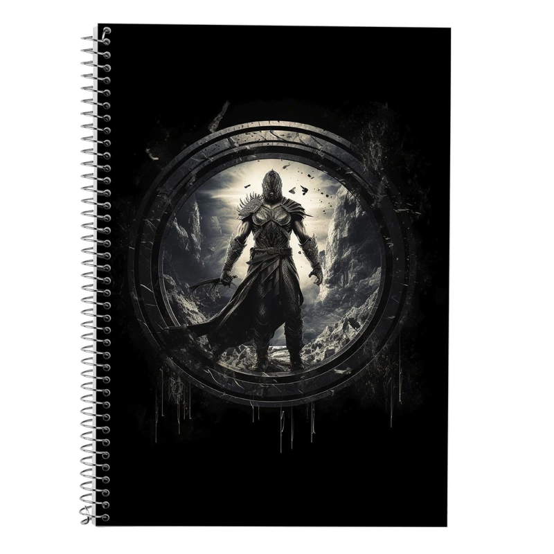 دفتر زبان 50 برگ مدوپد مدل دوخط طرح  ارباب حلقه ها The Lord of the Rings کد DF3055