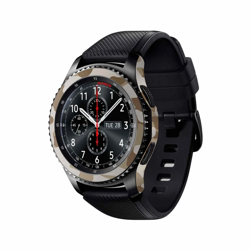 برچسب ماهوت طرح Army-Desert مناسب برای ساعت هوشمند سامسونگ Galaxy Gear S3 Frontier