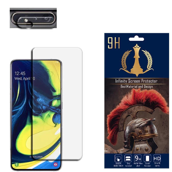   محافظ لنز دوربین اینفینیتی مدل PRO MAX مناسب برای گوشی موبایل سامسونگ Galaxy A80 به همراه محافظ صفحه نمایش