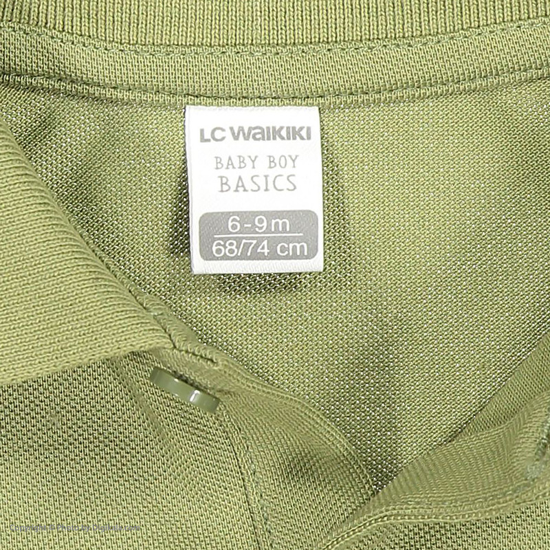 پولوشرت نوزادی پسرانه ال سی وایکیکی مدل 0SO053Z1-H8M-KHAKI