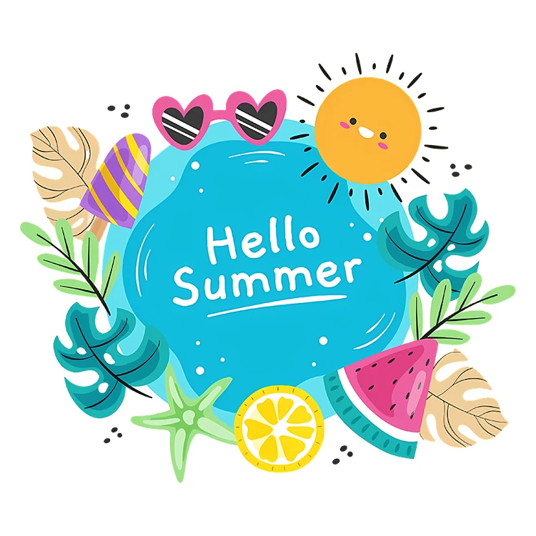 استیکر پارچه و لباس پاد آفرین مدل تابستان کد S5808