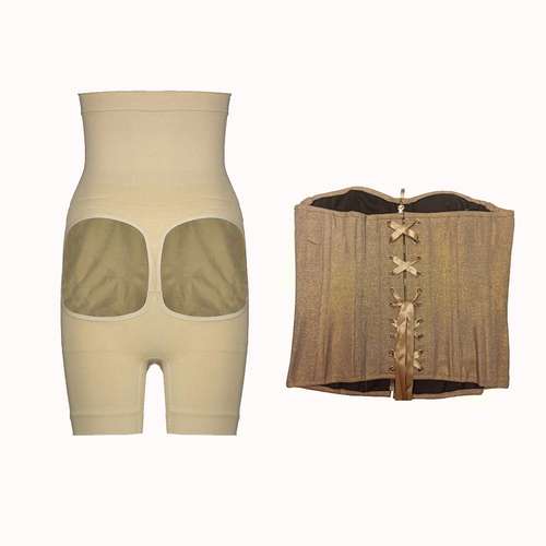 گن زنانه مدل لیفت باسن و ساعت شنی روبان دار