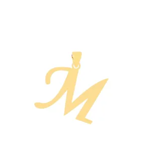 آویز گردنبند طلا 18 عیار زنانه قیراط طرح M کد GH6297