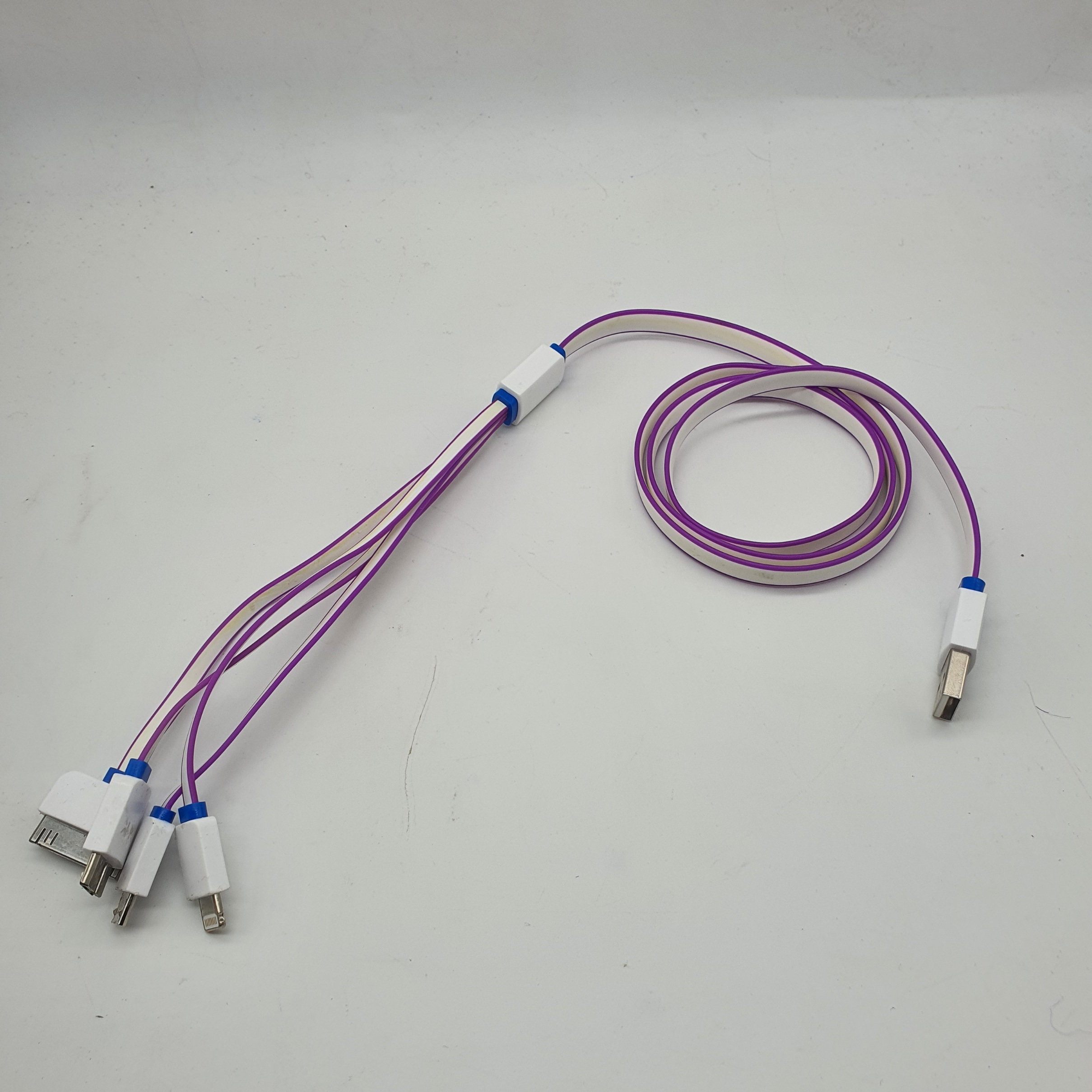 کابل تبدیل USB به microUSB / لایتنینگ / 30 پین / micro b مدل 4in1 طول 1 متر