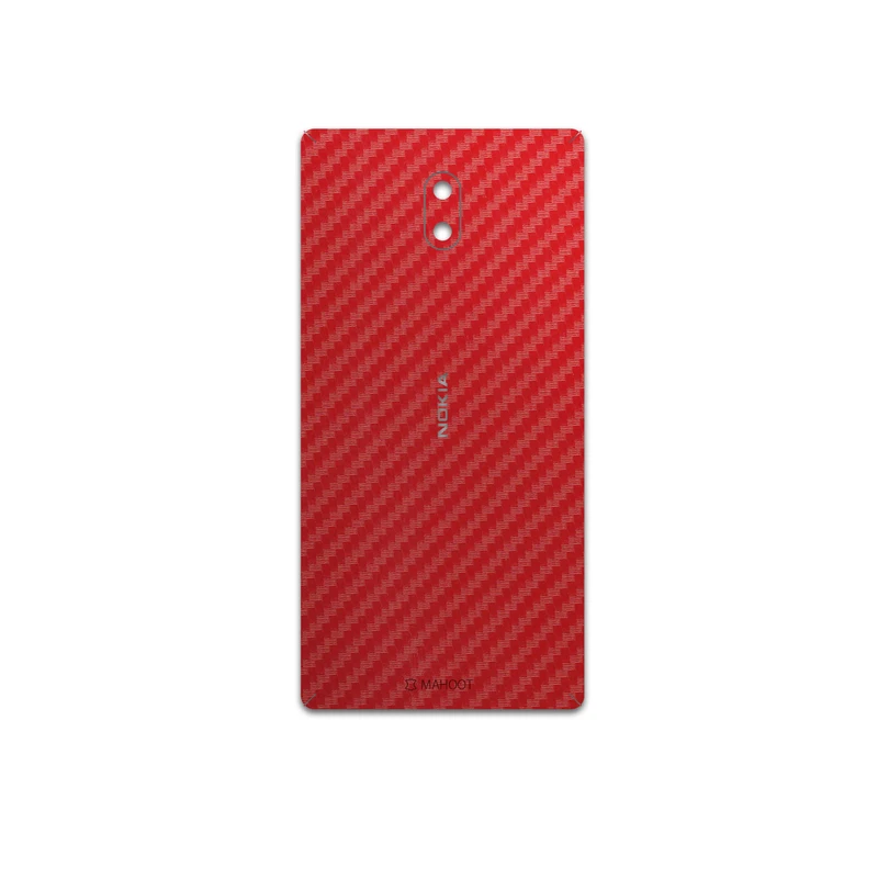 برچسب پوششی ماهوت مدل Red-Fiber مناسب برای گوشی موبایل نوکیا 3