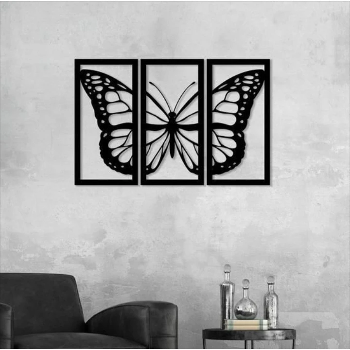 دیوارکوب آتریکس مدل butterfly کدST12 مجموعه ۳ عددی