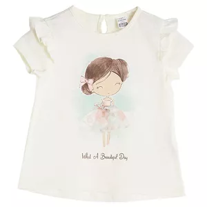 تی شرت آستین کوتاه نوزادی دخترانه ال سی وایکیکی مدل S16211Z1 - FDU-C171