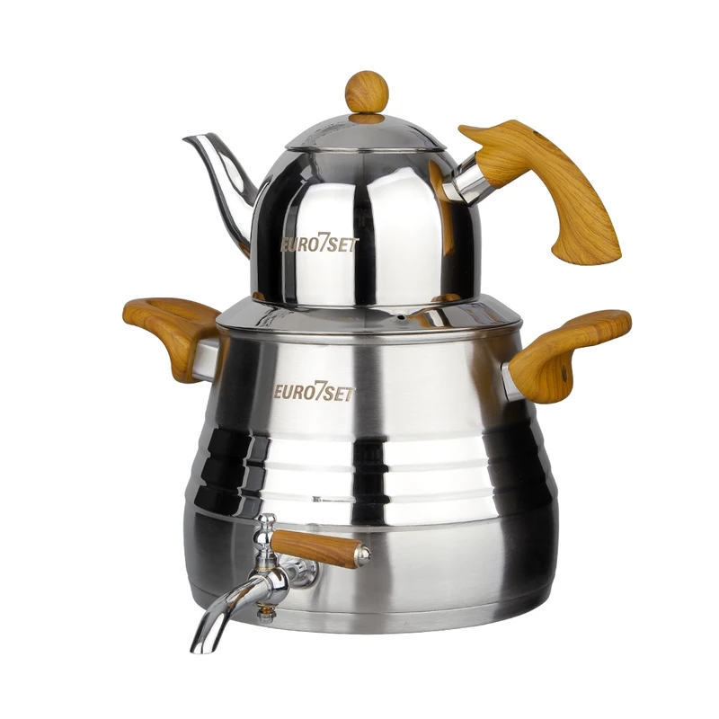 ست کتری و قوری یوروست مدل 2203 گنجایش کتری 4.5 لیتر گنجایش قوری 1 لیتر