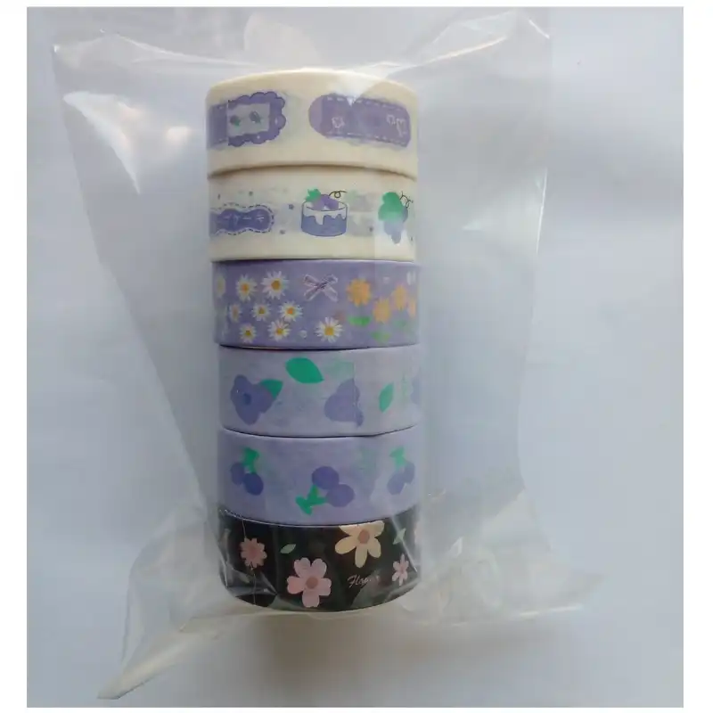 چسب نواری مدل واشی کد 103P عرض 1.5 سانتی متر مجموعه 6 عددی