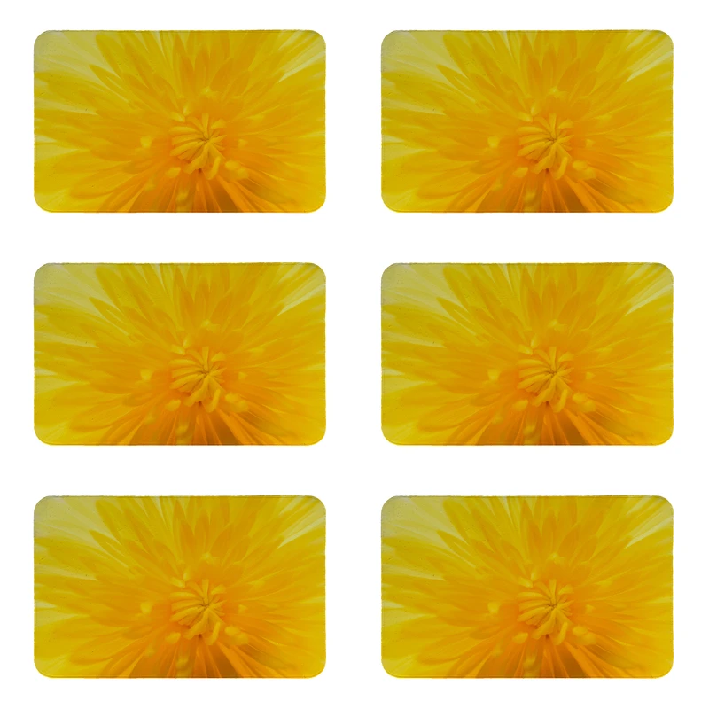 زیربشقابی طرح گل کد 8327 مجموعه 6 عددی 